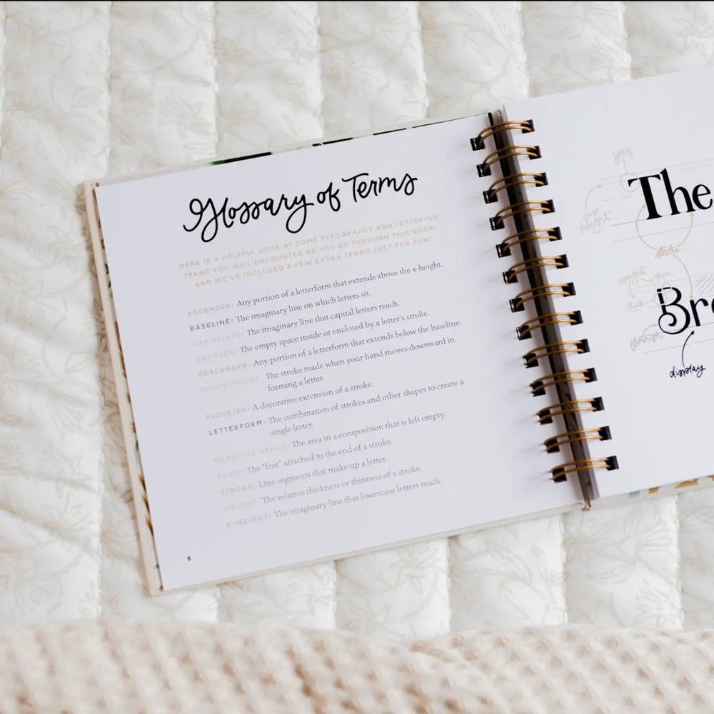 Scripture Lettering Workbook – Gold on Cream - Picture 3 of 8